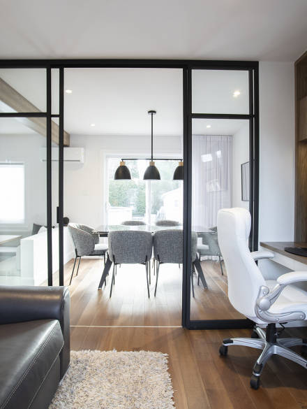 Résultat des travaux d'aménagement de la maison rénovée par Covem Construction