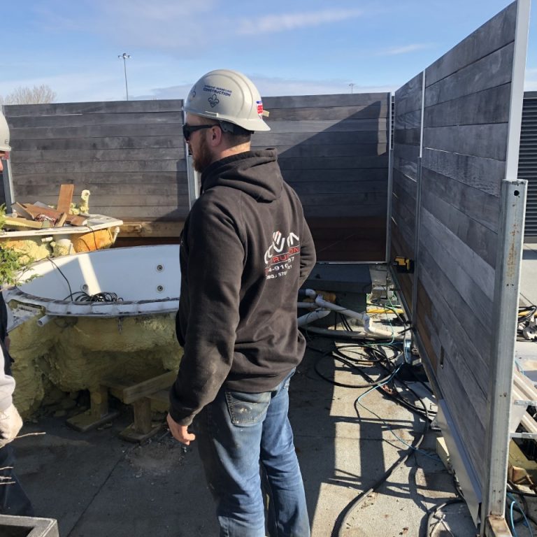 Réalisation d'un Spa sur le toit par Covem Construction